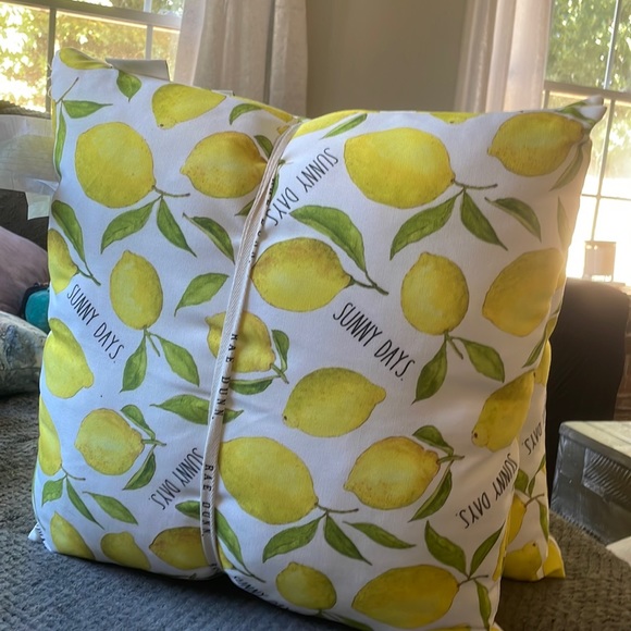 NWT Rae Dunn Sunny Days Decorative Pillows